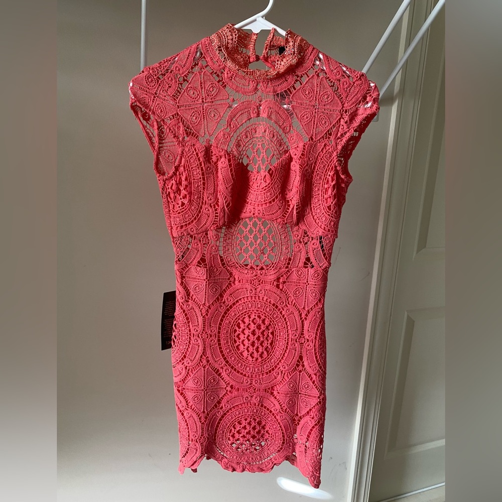 Bebe Crochet lace mini